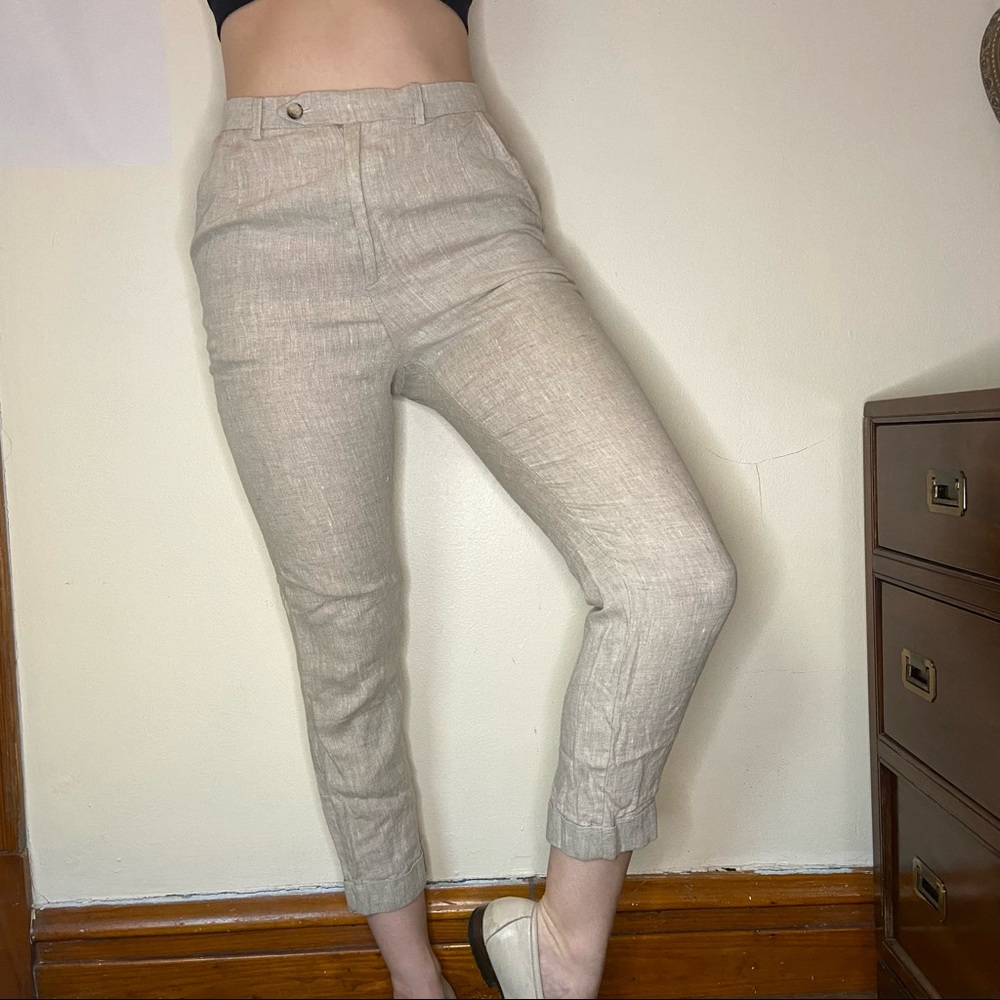 Reformation linen trousers